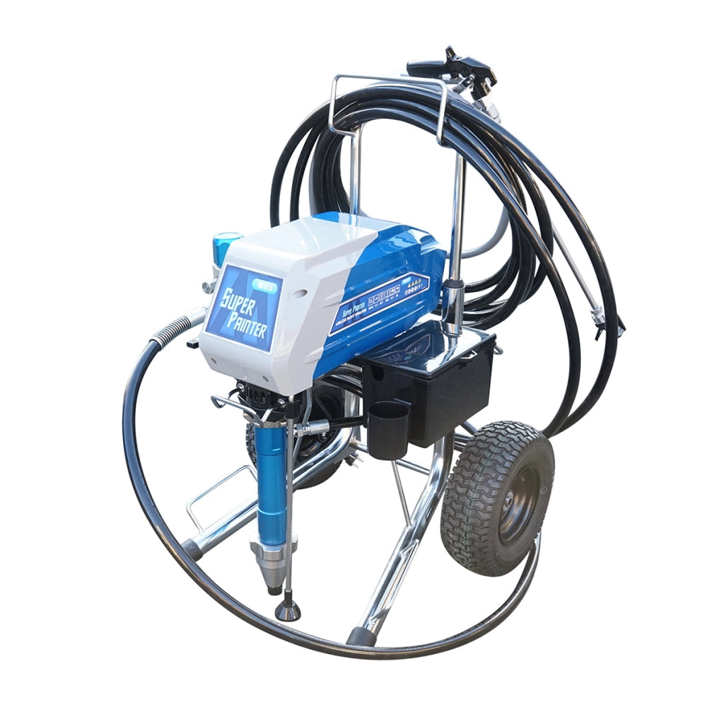 Pompa professionale per verniciatura airless con pistone e motore brushless da 4,5 kW, 220 V, portata 8,5 l/min, ugello 517, pressione massima 227 bar M85