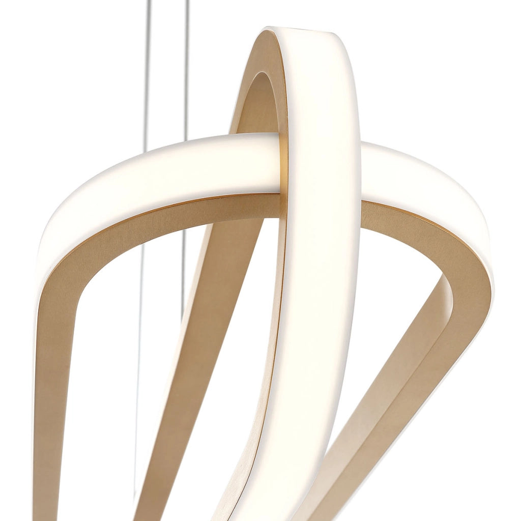 Lampada sospesa LED moderna oro 107 cm Demark Quintiesse