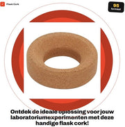 Sostegno per bicchieri in legno di alta qualità - Flessibilità standard - Impermeabile - Resistente a pH - Leggero - 95 mm di diametro esterno