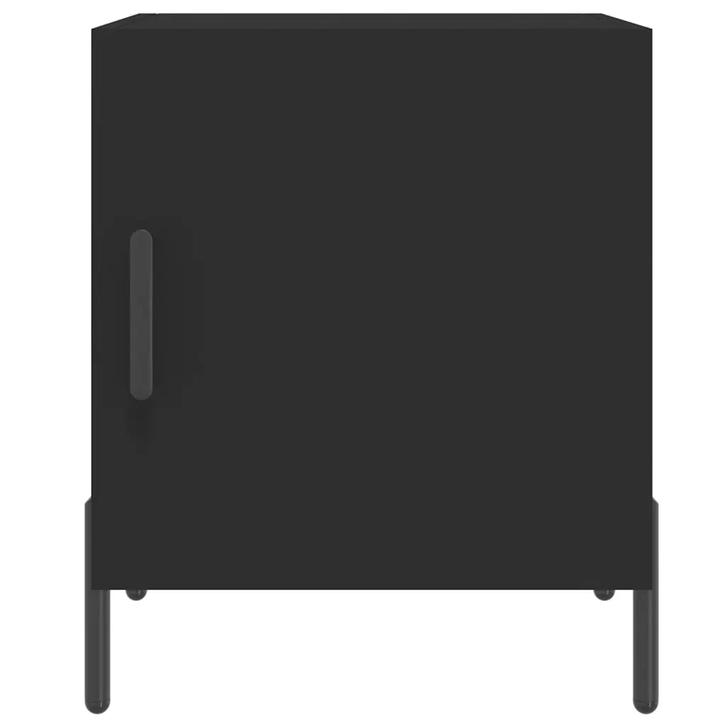Comodini 2 pz-Set di 2 Tavolino da notte Neri 40x40x50 cm in Legno Multistrato 879182