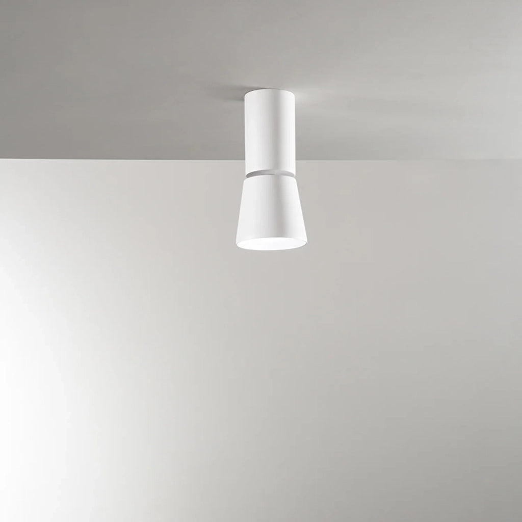 Plafoniera Moderna Kone Metallo Bianco Led 10W 3000K Ip20