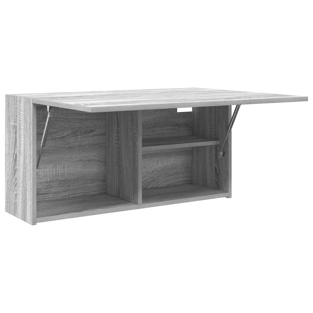 Mobile da Bagno Grigio Sonoma 80x25x40 cm in Truciolato