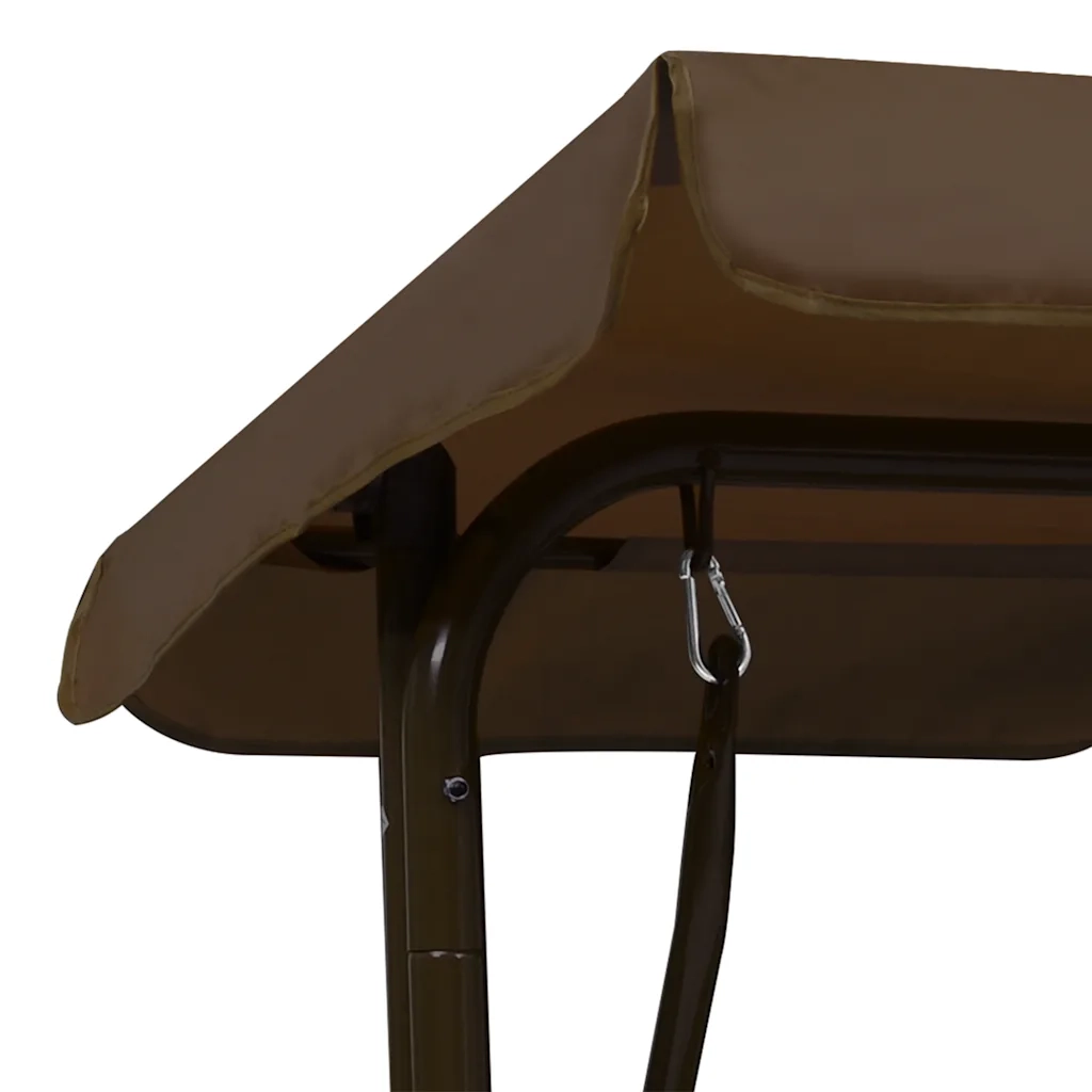 Dondolo a Panchina per Bambini Marrone 115x75x110 cm in Tessuto 48097