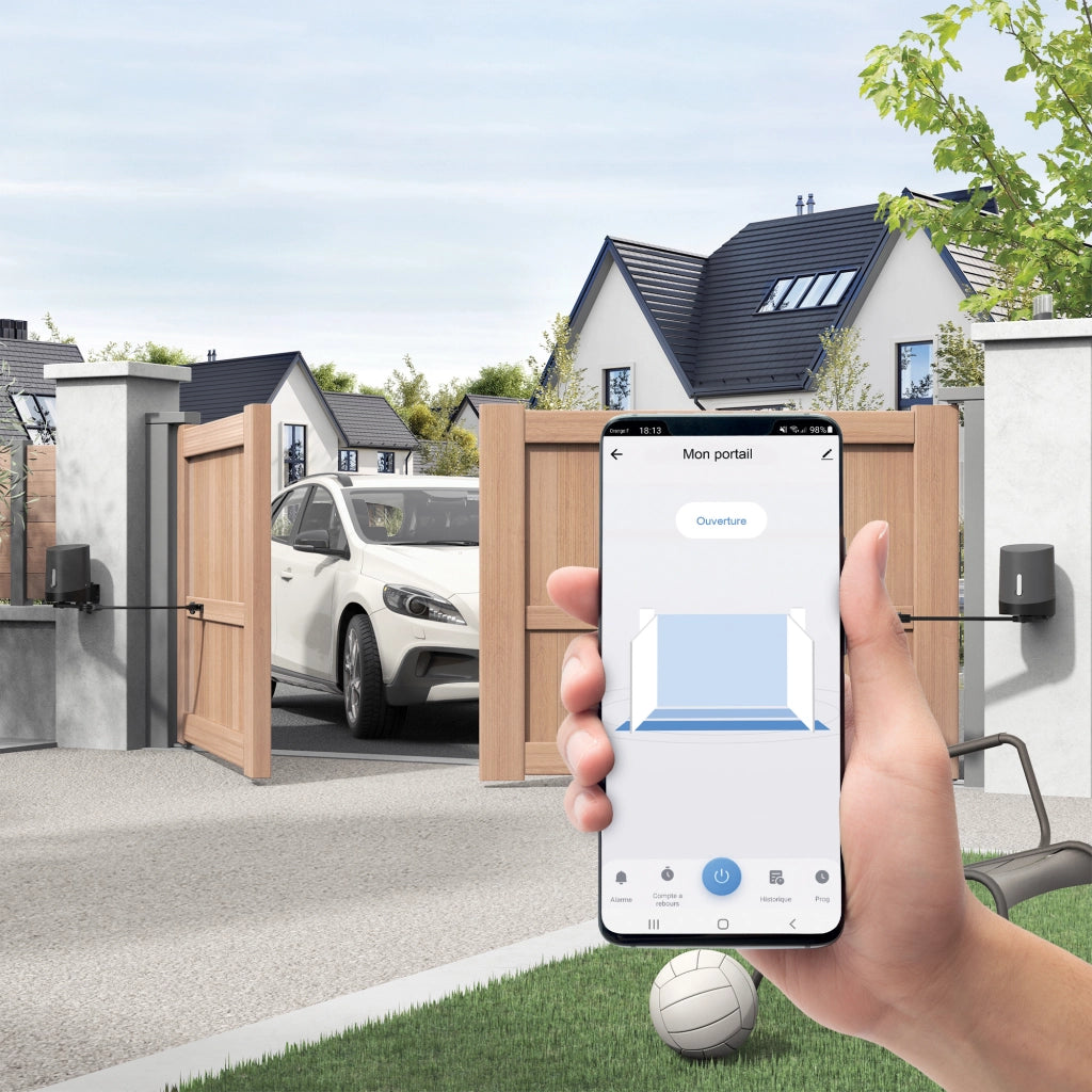 Motore Cancello a Battente Wifi Connessa a Braccia Articolate Avidsen Connect – ante fino a 2,5 m / 250 kg