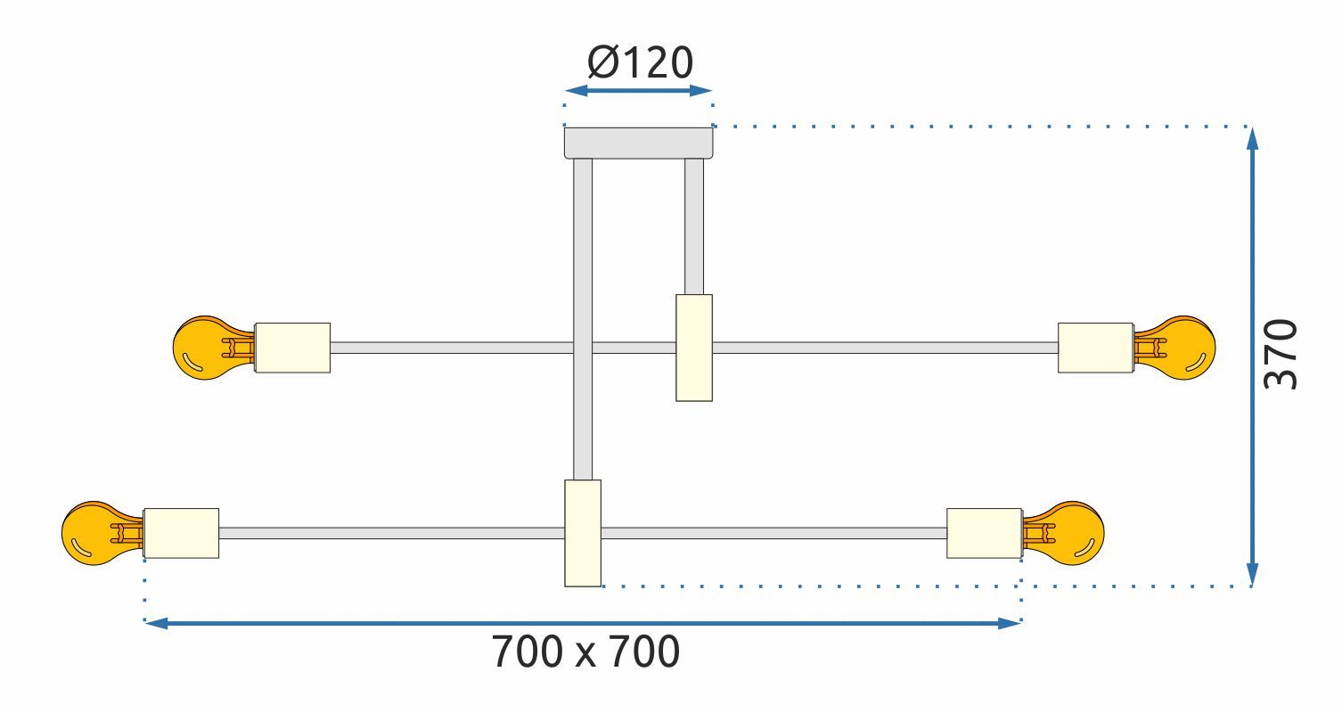 Lampada Gold APP733-8C