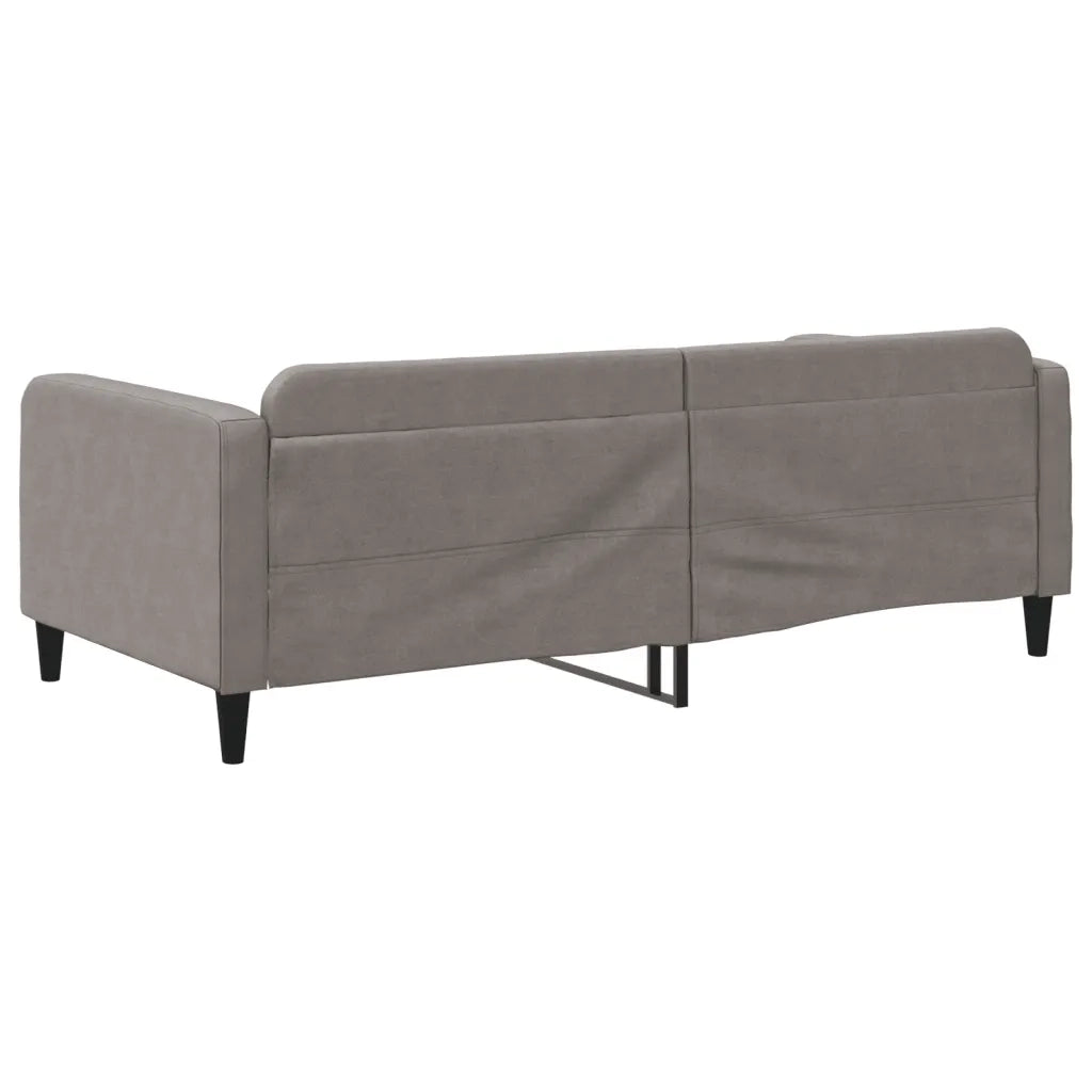 Letto da Giorno Tortora 100x200 cm in Tessuto 354041