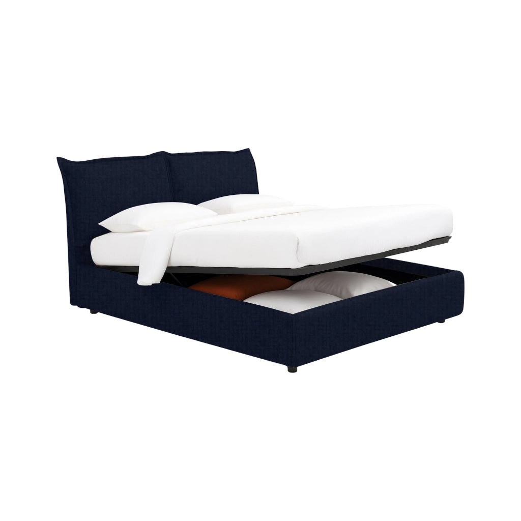 Penzance, Letto Piazza e Mezza Sfoderabile Made in Italy, Viola Scuro