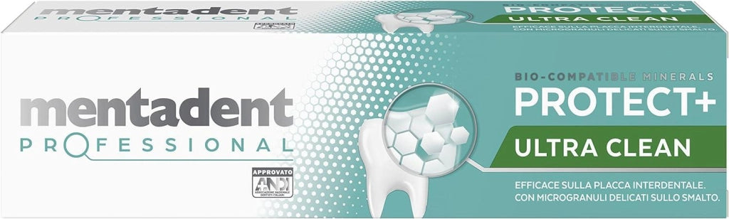 MENTADENT DENTIFRICIO SET 6 CONFEZIONI PROFESSIONAL 75 ML L'UNO PULIZIA EXTRA PROFONDA DEI DENTI
