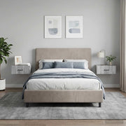 Mobiletto da notte a muro 2 pcs Grigio Sonoma 49 x 34,5 x 20 cm 898628