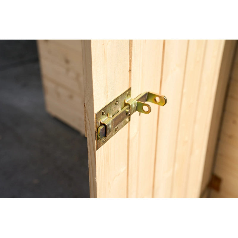 Casetta in legno da giardino con lucernario – 160x120 cm – pannelli 16 mm, tetto bitumato e pavimento – ED1612.01 Foresta