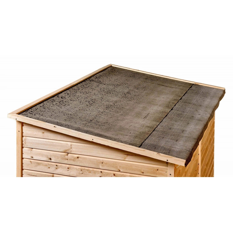 Casetta in legno da giardino con tetto inclinato – 200x120 cm – pannelli 16 mm, doppia porta e pavimento – ED2012.01 Foresta