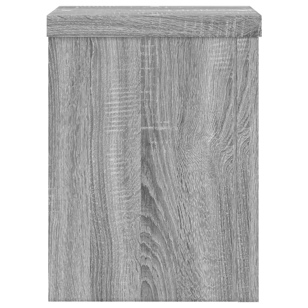 vidaXL Supporti per Piante 2 pz Grigio 15x15x20 cm in Multistrato