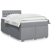 Giroletto a Molle con Materasso Grigio Chiaro 120x190cm Tessuto 3288134