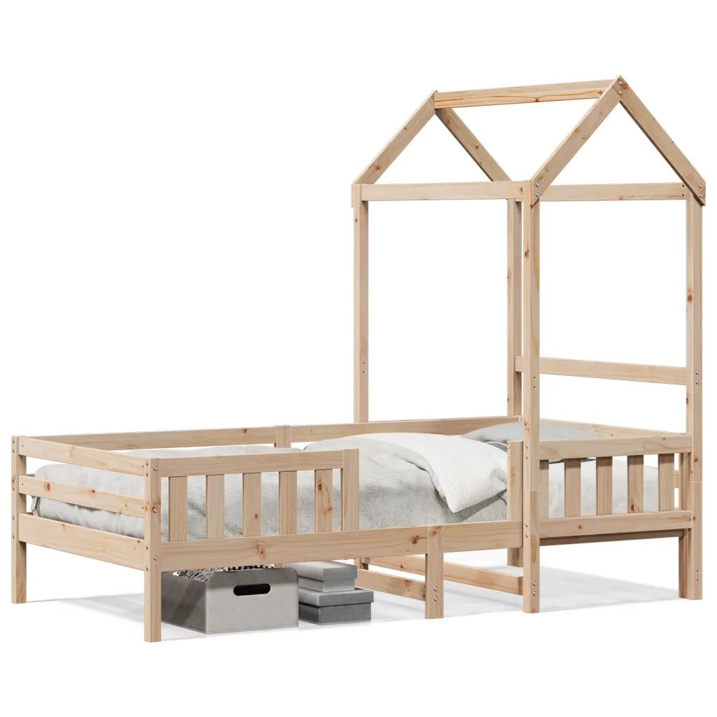 Giroletto con Tetto 75x190 cm in Legno Massello di Pino 3282168