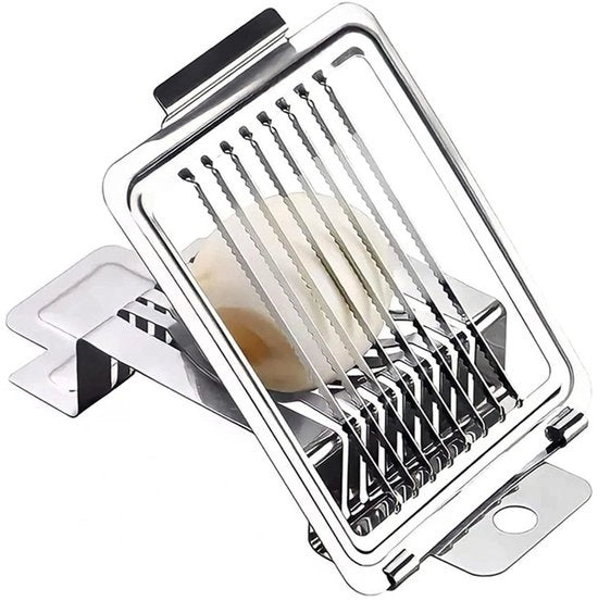 Estrattore d'uovo - Resistente all'acqua calda - Lame in acciaio inossidabile - Adatto per uova cotte - Trinciante per frutta - Utilizzo stabile e sicuro