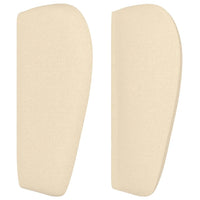 Testiera ad Orecchio Crema 163x23x78/88 cm in Tessuto