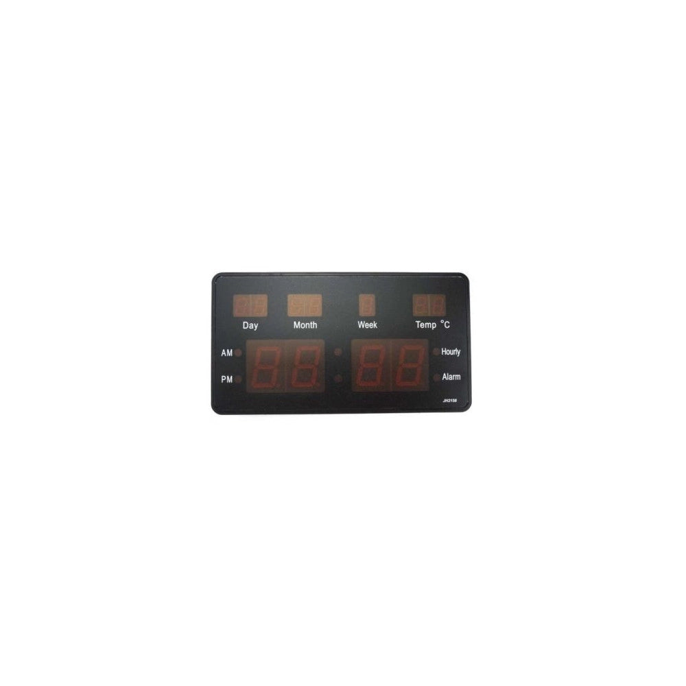 Trade Shop - Orologio Digitale A Led Da Parete Da Scrivania Data Temperatura Sveglia Jh2158 -