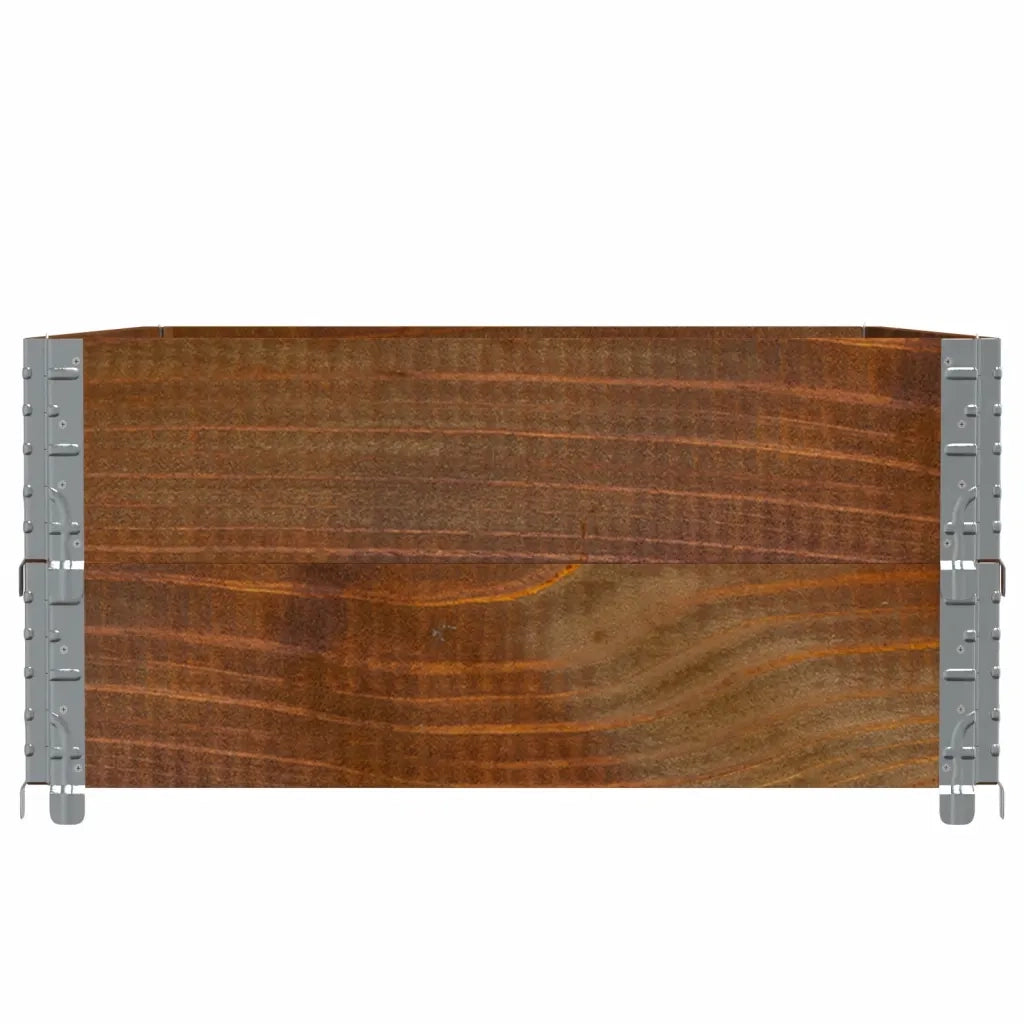 Poggiapiedi da Giardino Marrone 120x80cm Legno Massello di Pino 3295386