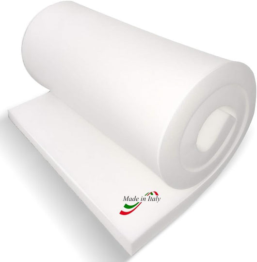 Gommapiuma Divani Spessore 3cm - Lastra 2x1m - Densità 25 - Imbottitura Poliuretano Espanso - Sedie, Panche, Lettini