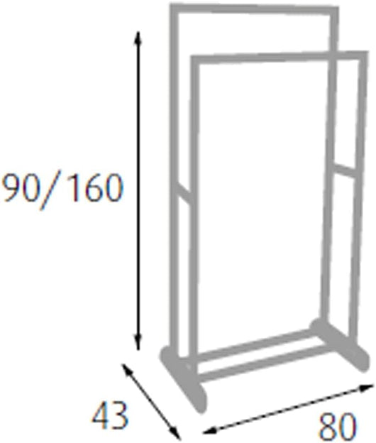S1407131 - Stender doppio con ruote