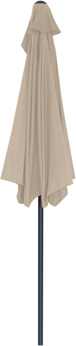 Ombrellone giardino da parete Half Tortora Diametro 2,7 metri