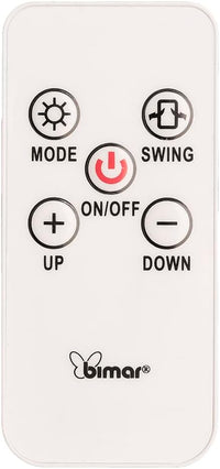 Bimar HP131 Termoventilatore a Parete Wi-Fi, Eroga Potenza in Base alla Temperatura Ambiente. Termoventilatore con Telecomando, App