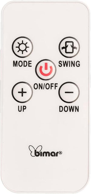Bimar HP131 Termoventilatore a Parete Wi-Fi, Eroga Potenza in Base alla Temperatura Ambiente. Termoventilatore con Telecomando, App