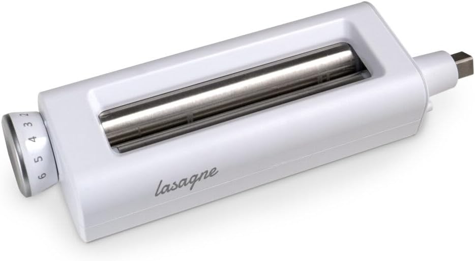 Innoliving Macchina Elettrica Sfogliatrice per Pasta Fatta in Casa INN-783, 100W, 6 Livelli di Spessore, 3 Tipi di Pasta, Lavorazione Continua fino a 1 Ora