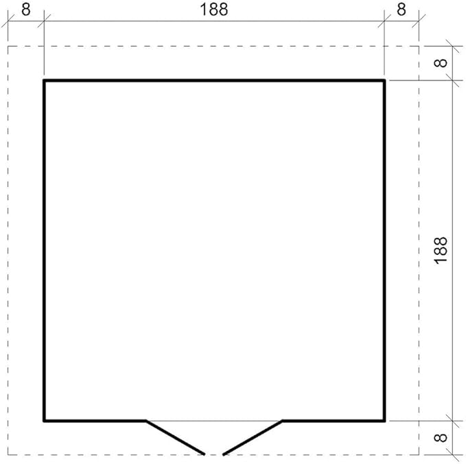 TIMBELA M309C Casetta da Giardino in Legno - A200x204x204cm/3.53 m2