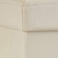 Sgabello pieghevole sintetico pouf contenitore pieghevole 114 cm beige 13_0002807_3