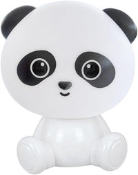 Lampada Touch Led Panda Regolabile Abat Jour Cameretta Comodino Bambini No Fili Ricarica Usb Bianco