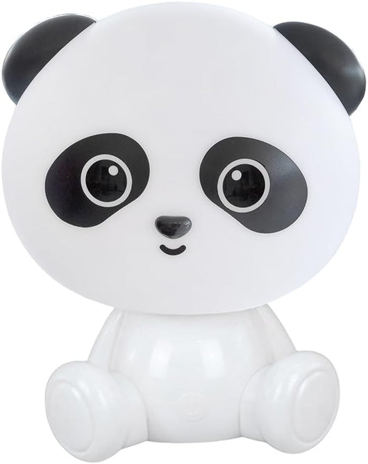 Lampada Touch Led Panda Regolabile Abat Jour Cameretta Comodino Bambini No Fili Ricarica Usb Bianco