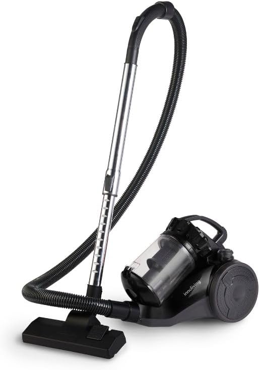 Innoliving INN-661 Aspirapolvere Ciclonico Senza Sacco, 800W, 2L, Filtro HEPA, 4 Accessori, Compatto, Silenzioso, Alta Efficienza