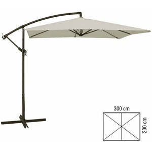 OMBRELLONE DA GIARDINO A BRACCIO 2x3mt ECRU VERDELOOK