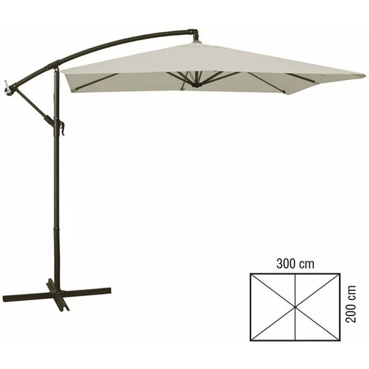 OMBRELLONE DA GIARDINO A BRACCIO 2x3mt ECRU VERDELOOK