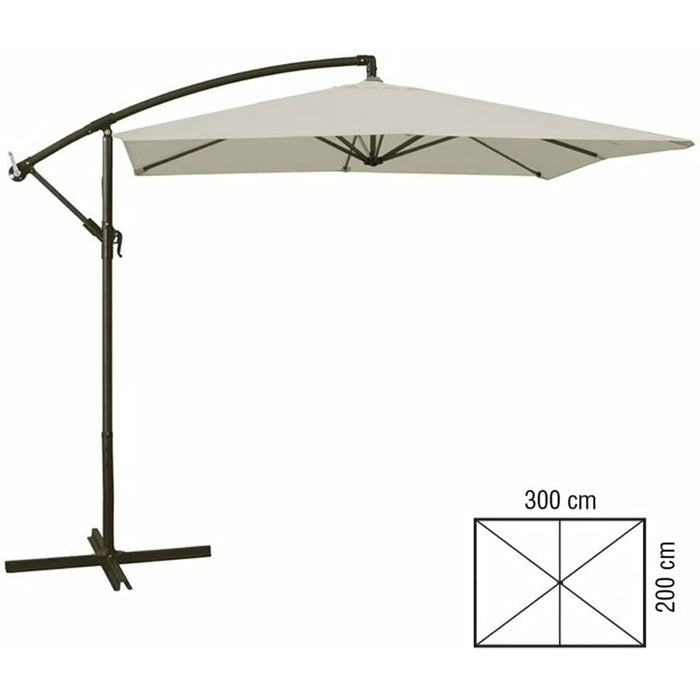 OMBRELLONE DA GIARDINO A BRACCIO 2x3mt ECRU VERDELOOK