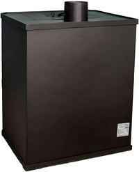 Stufa a legna Prity in acciaio WD 15kW, Log