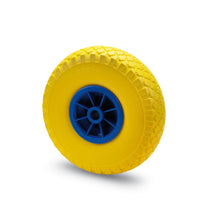 RUOTA PER CARRELLO PNEUMATICO 41P ANTIFORATURA GIALLA/BLU M.75 F.P.20