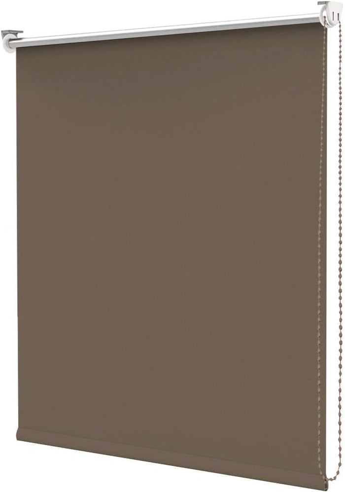 Tenda a Rullo Avvolgibile Porta Finestra Casa Ufficio Parete Soffitto Marrone 200x180 cm