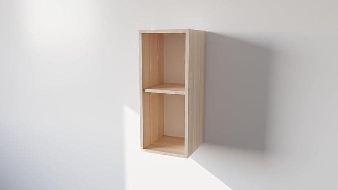 Pensile Cucina in Legno Nobilitato Rovere Mobile Alto con 1 Anta, Pensile Componibile Moderno Made in Italy (H60XL30XP32cm)