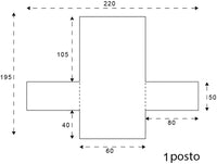 Coppia Set 2 Pezzi Copripoltrona Universale Fodera Double Face Elegante Rosso