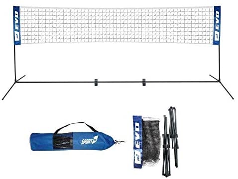 Rete da pallavolo per Giardino Professionale con Pali Alta 228 cm Portatile per Bambini e Adulti