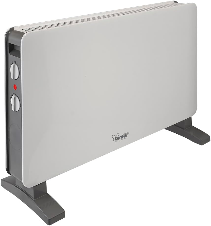Bimar Termoconvettore HC512 Filo Metallico 2000W Ventilatore Turbo 2 Potenze Termostato Silenzioso