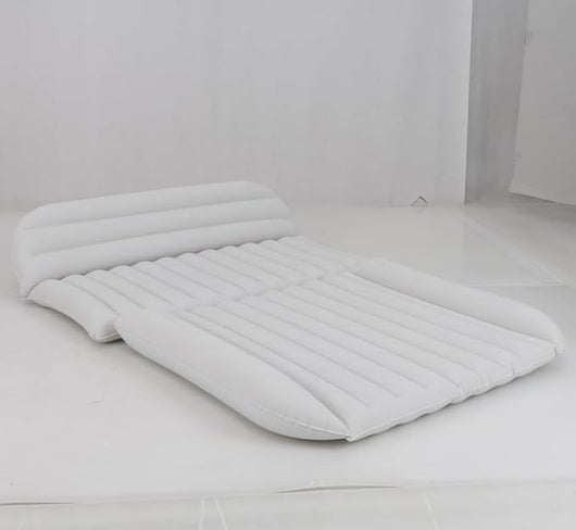 Materasso Gonfiabile per Auto, Letto ad Aria con Pompa Elettrica e Sacca per il Trasporto, Materassino per Campeggio, Picnic e Viaggio su Strada, Portata 150 kg, 190 x 130 cm (Beige)