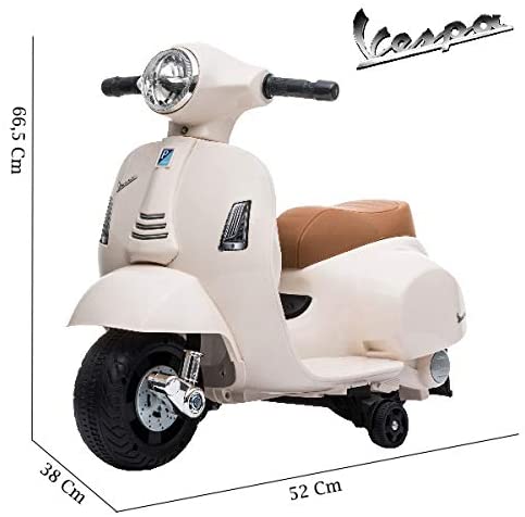 Moto Giocattolo per Bambini 2 Anni 1 Anno 3 Anni elettrica cavalcabile Vespa elettrica per Bambini 1 Anno 2 Anni 6 volt