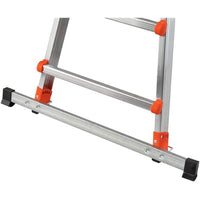 SCALA ALLUMINIO TELESCOPICA MULTIFUNZIONE GRADINI 6+6 PEPPINA 150KG GIGANTISSIMA GIERRE AL060