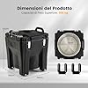30 L Contenitore Termico Portatile per cibi e bevande, contenitore per alimenti in Acciaio Inox con 2 Maniglie e 4 Ruote, Thermos per Alimenti per Catering Campeggio, Nero