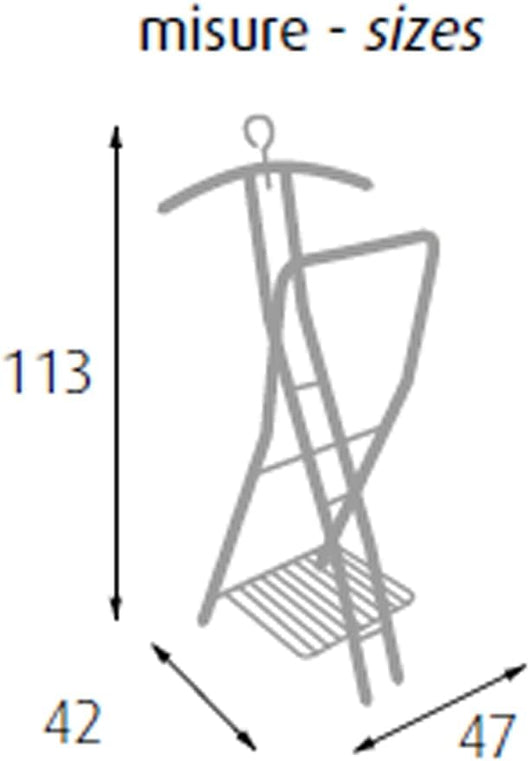 A1407290/B - Appendiabito verniciato bianco