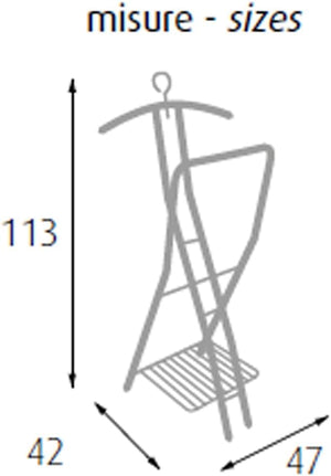 A1407290/A - Appendiabito verniciato nero