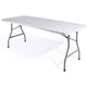 Tavolo pieghevole richiudibile campeggio giardino esterno 180x70x74 bianco verdelook